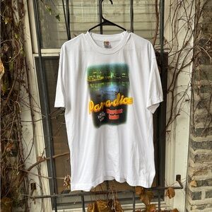 White Riverboat Casino Paradise T-shirt from Peoria, IL